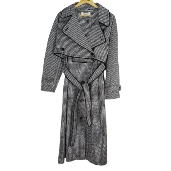 Diane VON FURSTENBURG  PATSY CONVERTIBLE JACQUARD TRENCH COAT, VEST, OR … - Picture 4 of 16